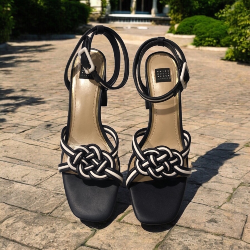WHBM Nova Mixed Knot High Heeled Sandals size 10 - Picture 9 of 11